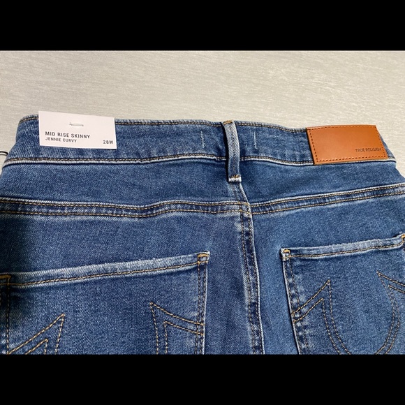 New True Religion Mid Rise Skinny Jennie Jeans - Picture 4 of 4